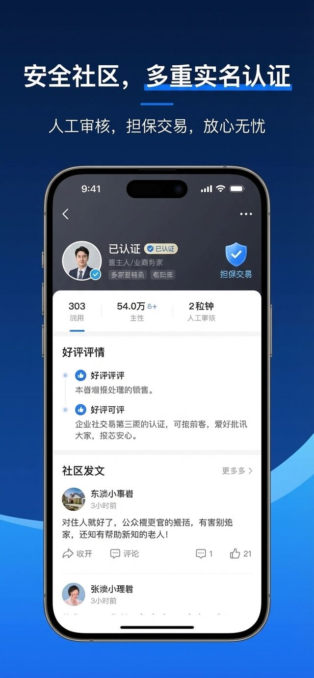 欧浪 App 分类浏览:招工招聘、租房房产、二手买卖、商家黄页