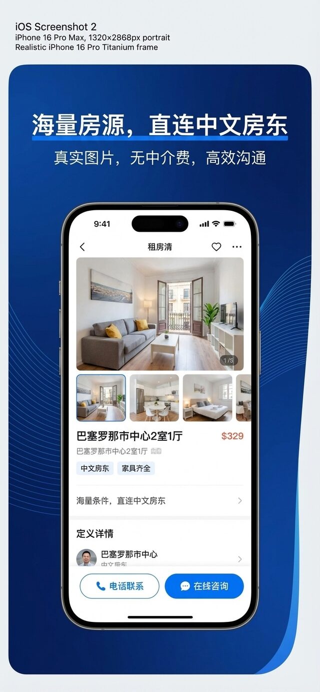 欧浪 App 发布页面:一键发布招工、租房、二手信息